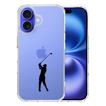 iPhone16 ケース クリア ゴルフ スマホケース 側面ソフト 背面ハード ハイブリッド 送料無料-0