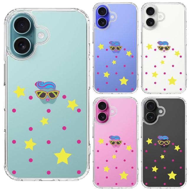 iPhone16 ケース クリア ファンキー スマホケース 側面ソフト 背面ハード ハイブリッド 送料無料-1