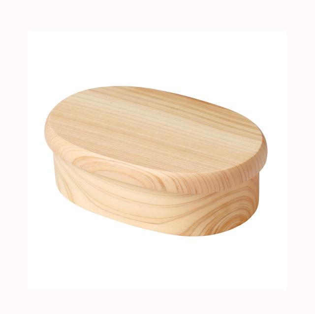 ひのきくりぬき弁当箱 小判 ナチュラルキッチン 送料無料-1