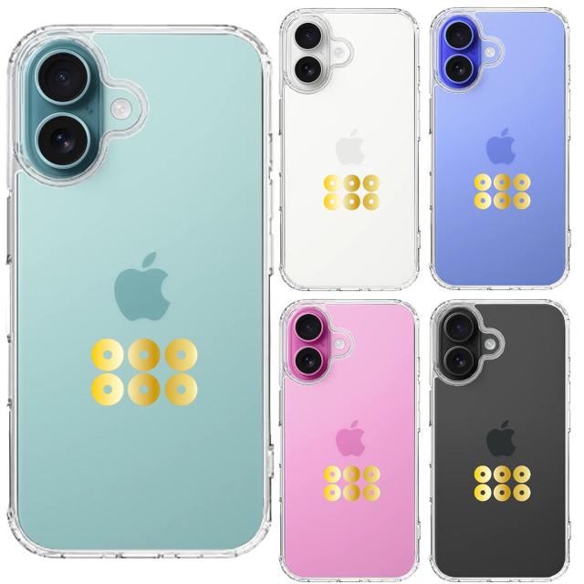 iPhone16 ケース クリア 真田 幸村 信繁 六文銭 2 スマホケース 側面ソフト 背面ハード ハイブリッド 送料無料-1