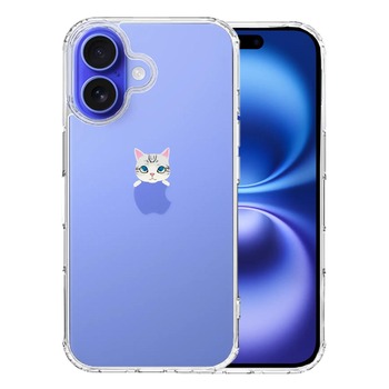 iPhone16 ケース クリア のっかり ネコ 2 スマホケース 側面ソフト 背面ハード ハイブリッド 送料無料-0