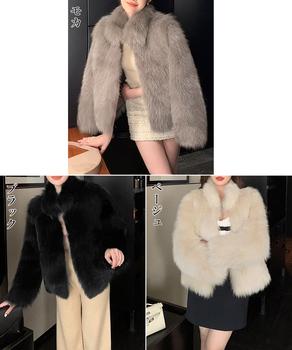 フェイクファージャケット ファーコート冬 送料無料 即日発送-1