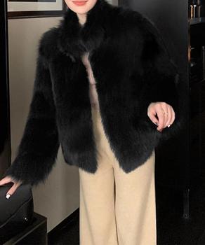 フェイクファージャケット ファーコート冬 送料無料 即日発送-2