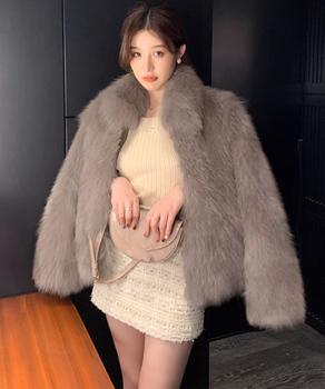 フェイクファージャケット ファーコート冬 送料無料 即日発送-6