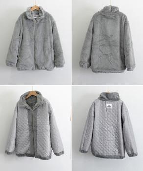 スタンドカラーボアジャケット レディース 送料無料 即日発送-2