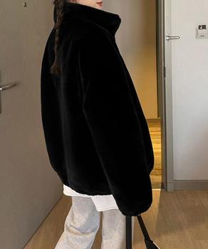 スタンドカラーボアジャケット レディース 送料無料 即日発送-5