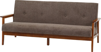 ソファー 厚手ファブリックソファ ミート 3P 2色展開 送料無料-10