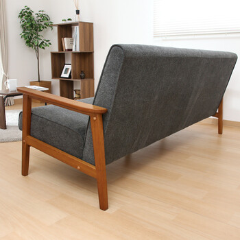 ソファー 厚手ファブリックソファ ミート 3P 2色展開 送料無料-7