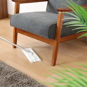 ソファー 厚手ファブリックソファ ミート 1P 2色展開 送料無料-9