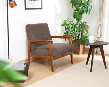 ソファー 厚手ファブリックソファ ミート 1P 2色展開 送料無料-11