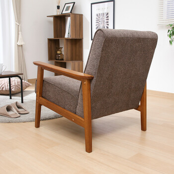 ソファー 厚手ファブリックソファ ミート 1P 2色展開 送料無料-15