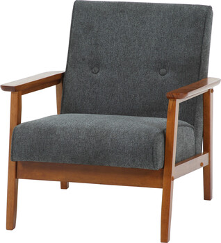 ソファー 厚手ファブリックソファ ミート 1P 2色展開 送料無料-2