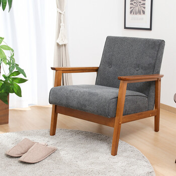 ソファー 厚手ファブリックソファ ミート 1P 2色展開 送料無料-4