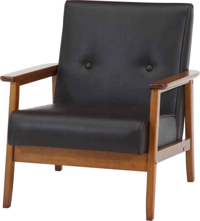 ソファー バイキャストPUソファ ミート 1P 2色展開 送料無料-2