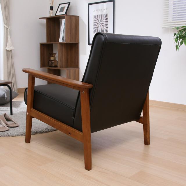 ソファー バイキャストPUソファ ミート 1P 2色展開 送料無料-8