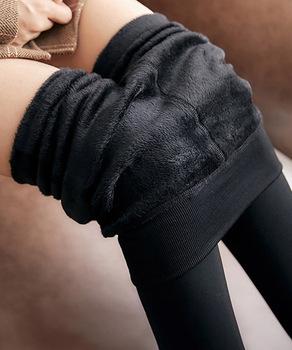 裏起毛フェイクタイツ 厚手トレンカ 美脚 送料無料 即日発送-5