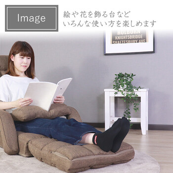 変哲もないリビングスツール ホワイト 送料無料-2