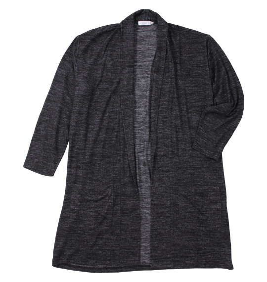 大きいサイズ launching pad 表起毛天竺長袖コーディガン+半袖Tシャツ 3L 4L 5L 6L MC843462-83085 ラッピング可 送料無料 即日発送-3