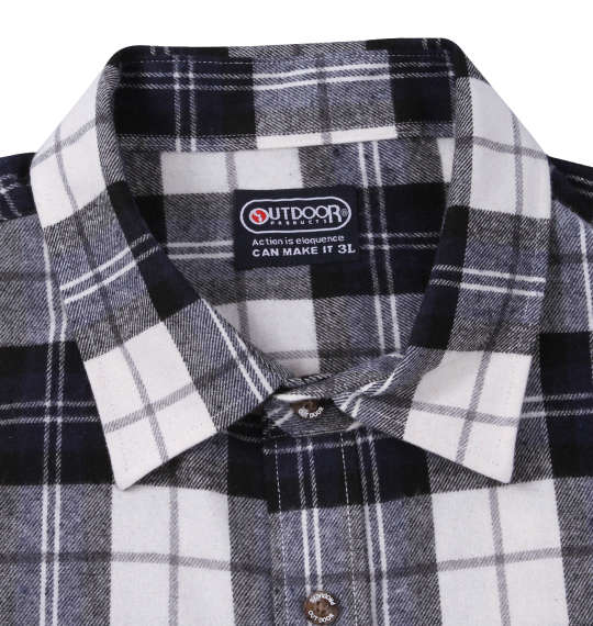 大きいサイズ OUTDOOR PRODUCTS ビエラチェック長袖シャツ 3L 4L 5L 6L 7L 8L MC743201-83092 ラッピング可 送料無料 即日発送-5