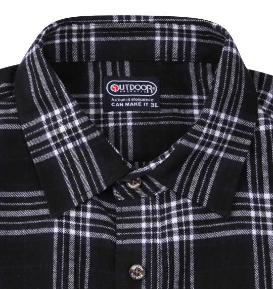 大きいサイズ OUTDOOR PRODUCTS ビエラチェック長袖シャツ 3L 4L 5L 6L 7L 8L MC743202-83093 ラッピング可 送料無料 即日発送-5