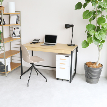 W120cmの幅広でスリムなデスク　Simple Desk OFT 3758 送料無料 即日発送-7