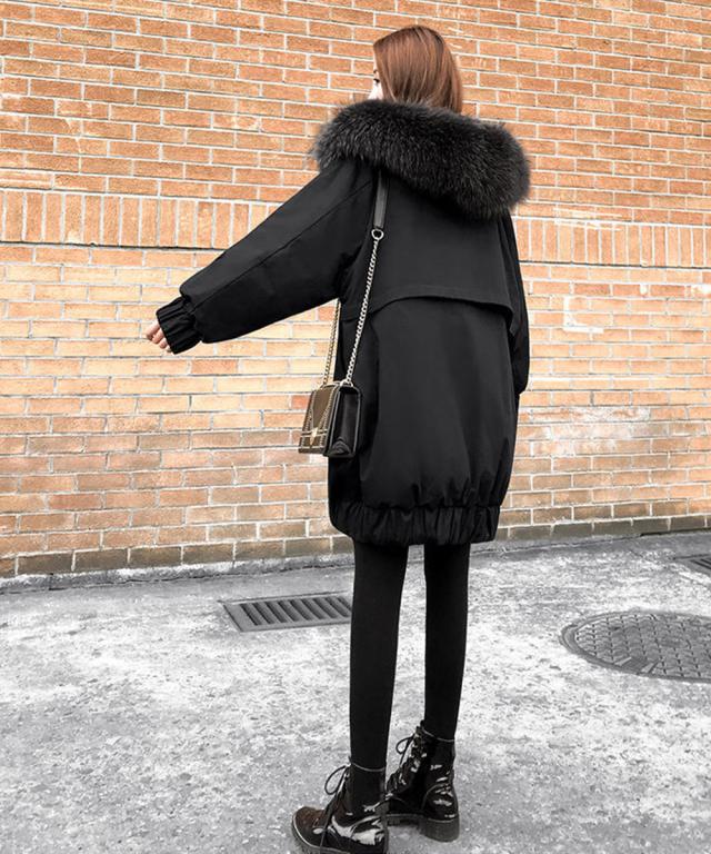 中綿ショートコートファー付きコート 送料無料 即日発送-7