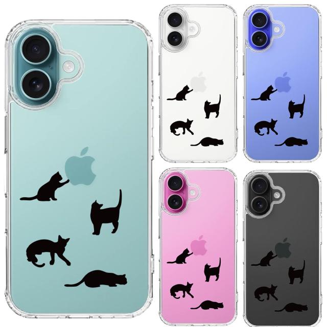 iPhone16 ケース クリア 陽だまりのにゃんこ ねこ 猫 スマホケース 側面ソフト 背面ハード ハイブリッド  送料無料-1