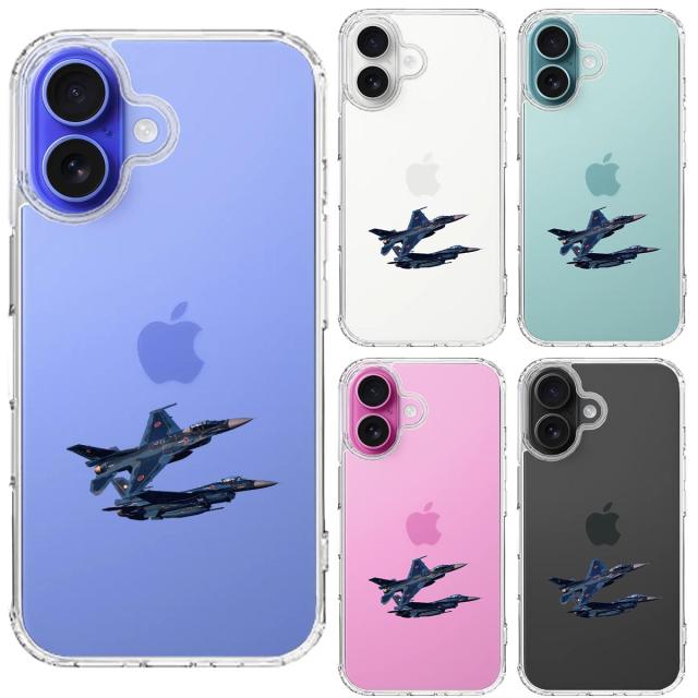 iPhone16 ケース クリア 戦闘機 F 2A VIPER ZERO スマホケース 側面ソフト 背面ハード ハイブリッド 送料無料-1