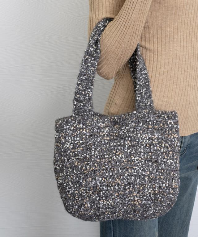 ニットバッグ ハンドバッグ 送料無料 即日発送-5