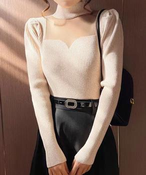 ニットトップス プチハイネックレディース 送料無料 即日発送-6