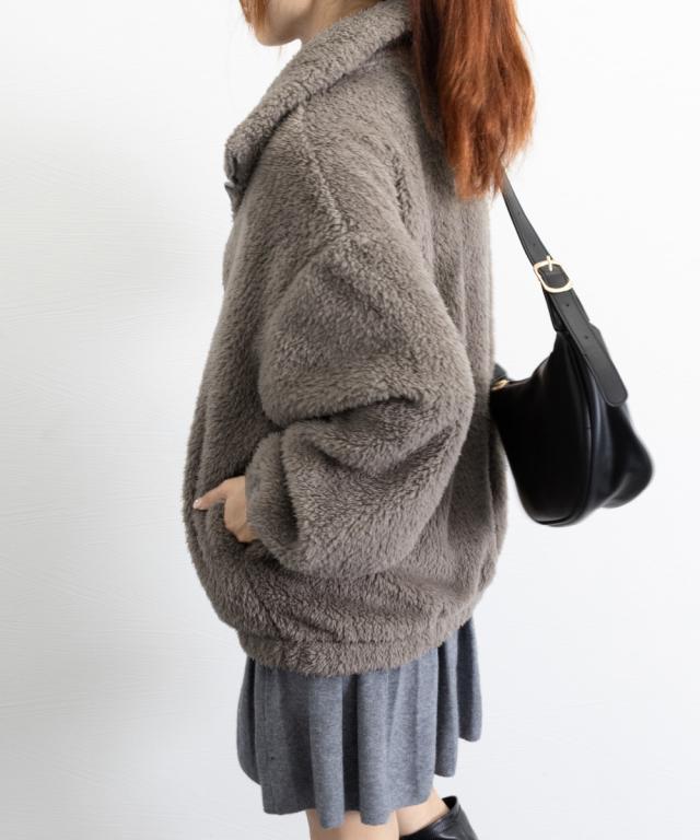 ファージャケット レディースボアブルゾン 送料無料 即日発送-5