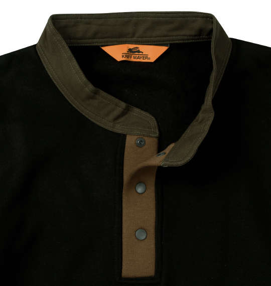 大きいサイズ KRIFF MAYER レトロカラーヘンリーネックスウェット 3L 4L 5L 6L 8L MC846912-83623 ラッピング可 送料無料 即日発送-3