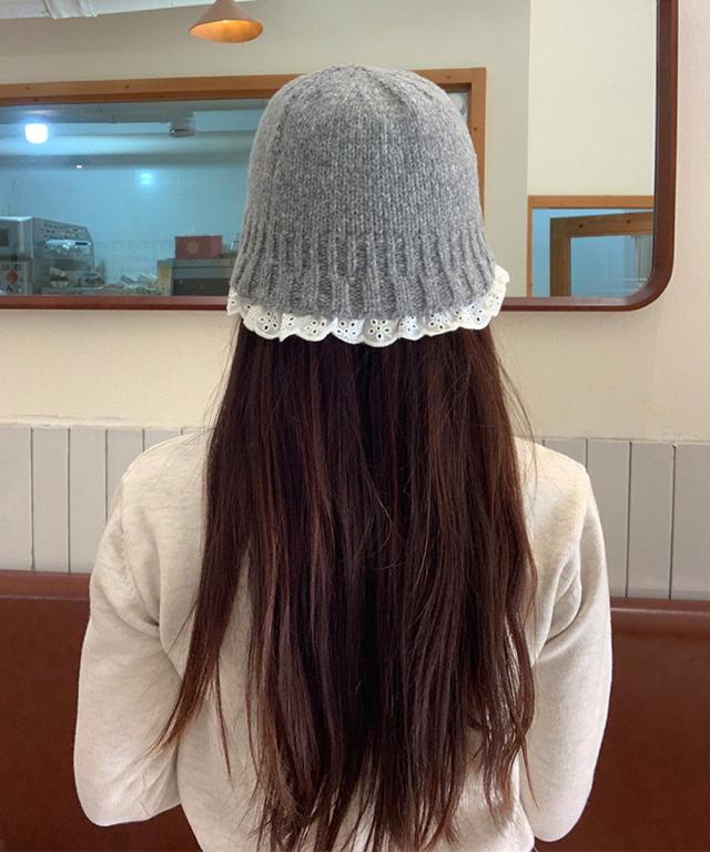 ニットハット レース レディース 送料無料 即日発送-3