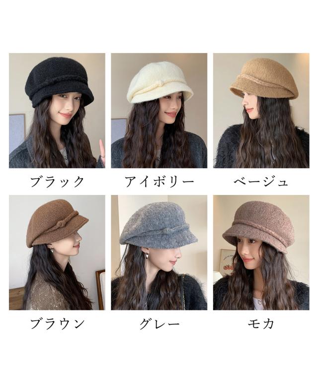 ベレー帽 起毛 ハット レディース 秋冬 送料無料 即日発送-1
