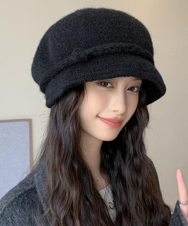 ベレー帽 起毛 ハット レディース 秋冬 送料無料 即日発送-2