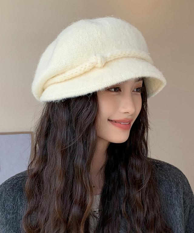 ベレー帽 起毛 ハット レディース 秋冬 送料無料 即日発送-3