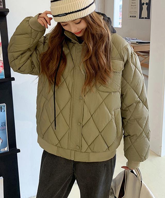 中綿ジャケット キルティングブルゾン防寒 SK21762628-4291 送料無料 即日発送-6