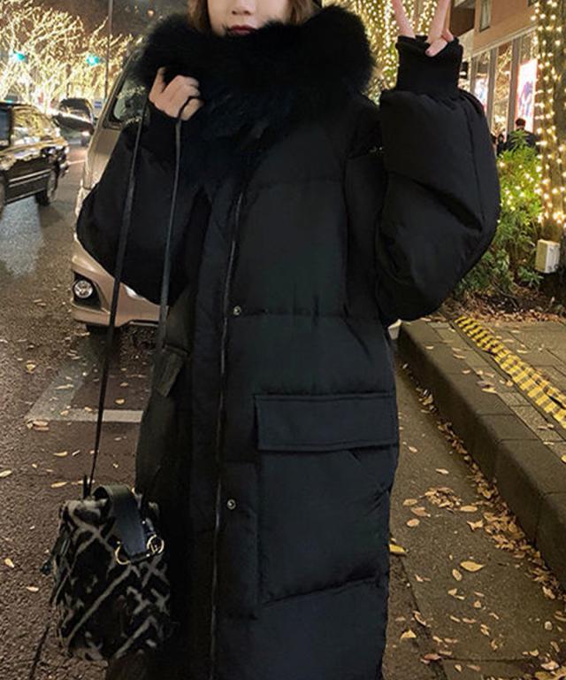 フェイクダウンコート中綿入りロングコート SK21762624-4295 送料無料 即日発送-4