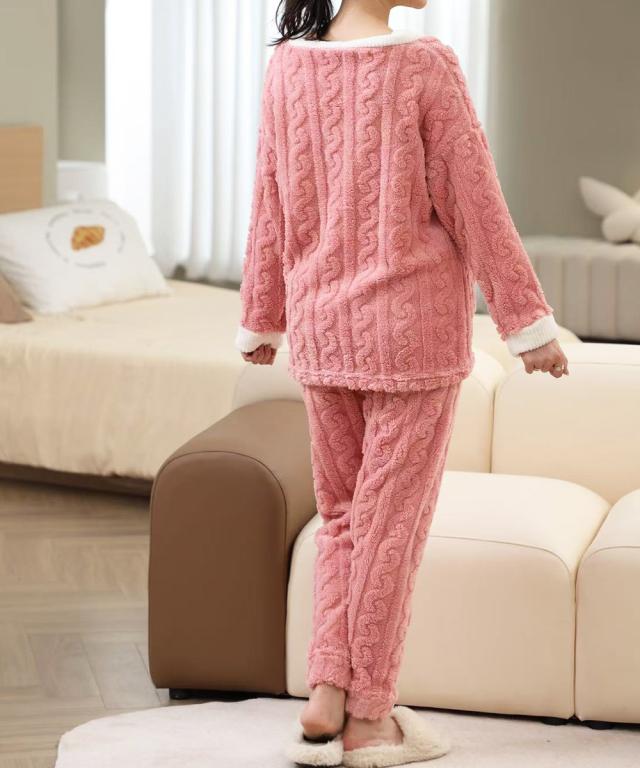 フリースパジャマ レディース 上下SK21762622-4297 送料無料 即日発送-9