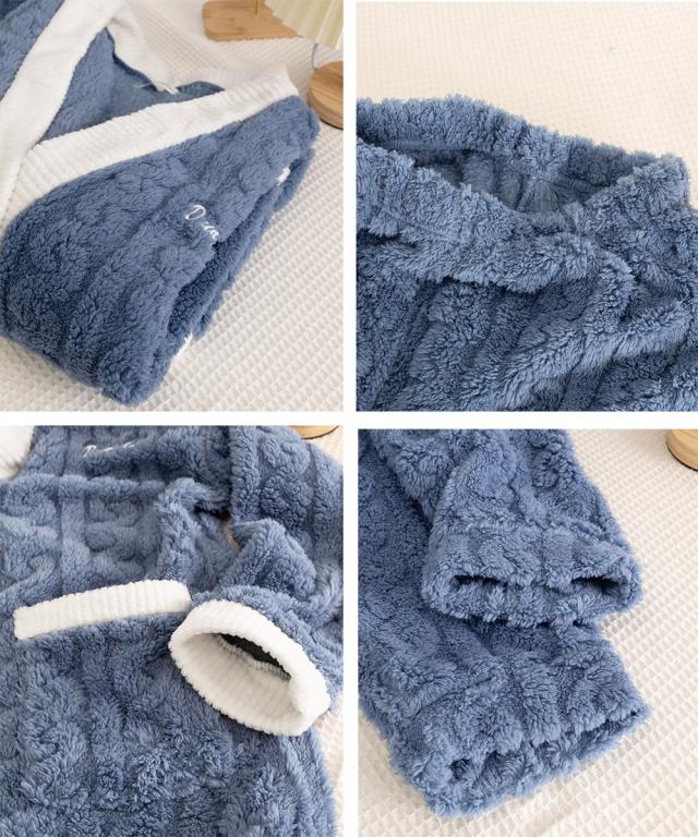 フリースパジャマ レディース 上下SK21762622-4297 送料無料 即日発送-3