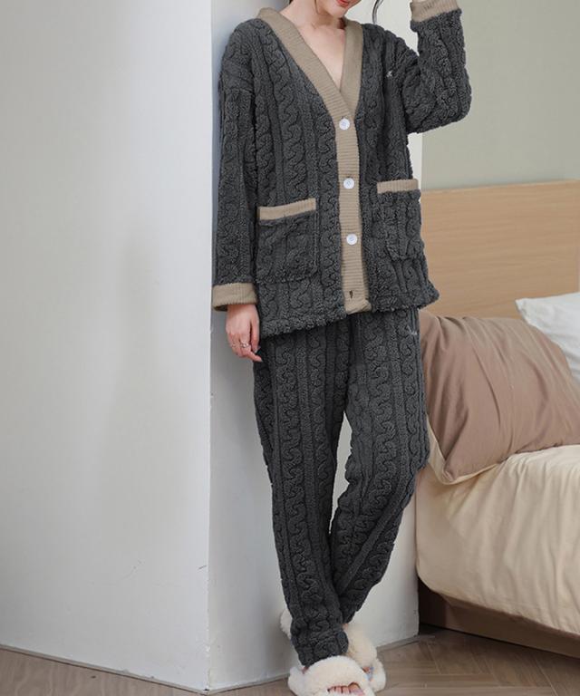 フリースパジャマ レディース 上下SK21762622-4297 送料無料 即日発送-7