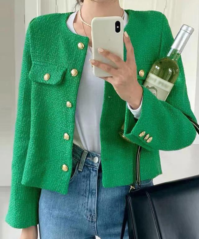 ツイード風 ジャケット レディース SK21805700-5120 送料無料 即日発送-9