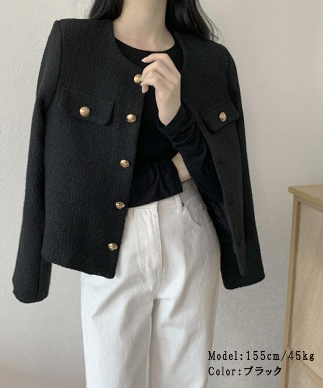 ツイード風 ジャケット レディース SK21805700-5120 送料無料 即日発送-4