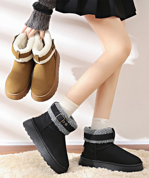 厚底ムートンブーツ 裏起毛ショートブーツ SK21805699-5121 送料無料 即日発送-0