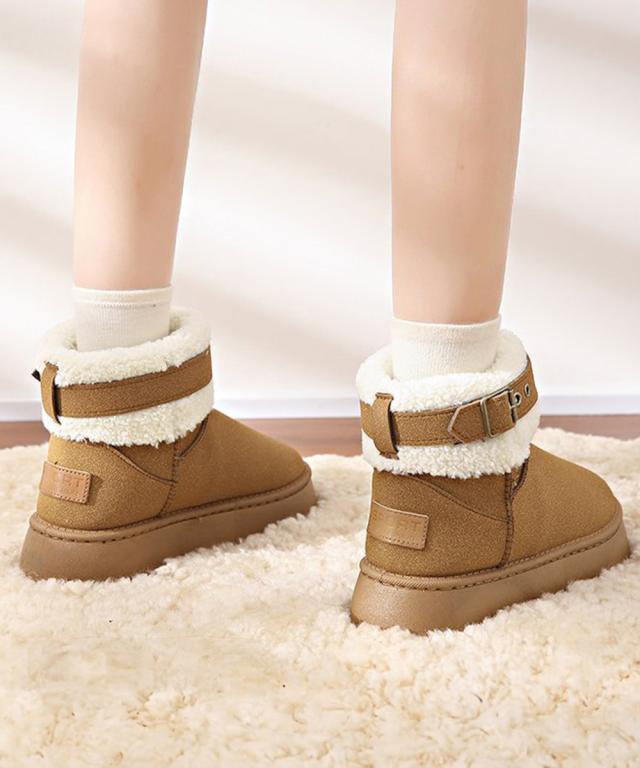 厚底ムートンブーツ 裏起毛ショートブーツ SK21805699-5121 送料無料 即日発送-9