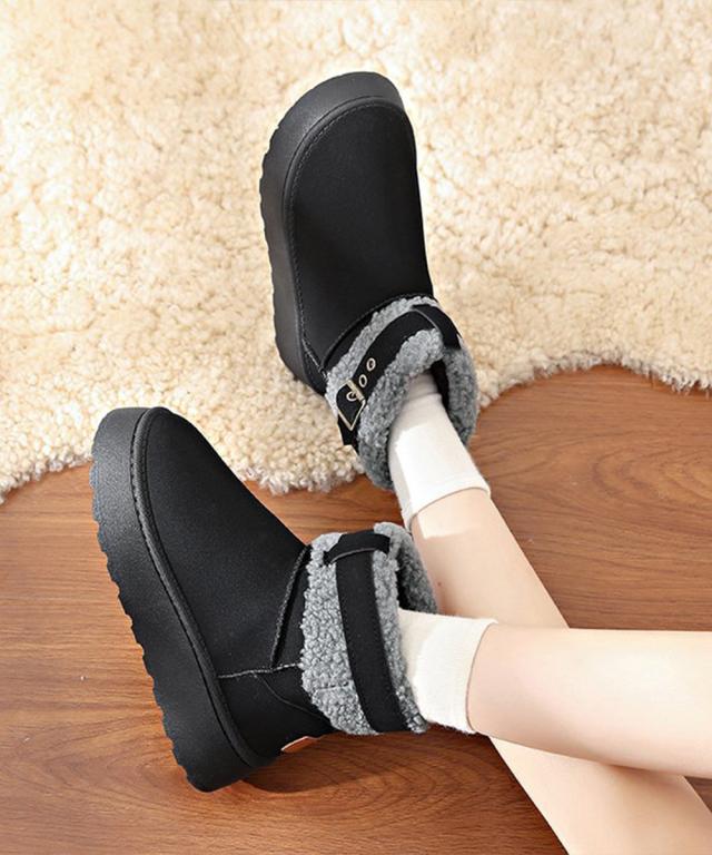 厚底ムートンブーツ 裏起毛ショートブーツ SK21805699-5121 送料無料 即日発送-6