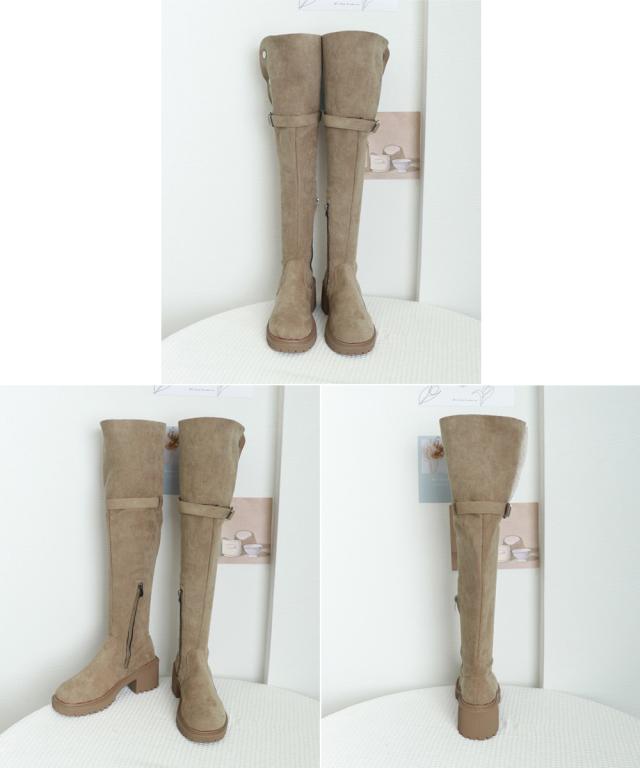 ニーハイブーツ ロングブーツ スエード調 送料無料 即日発送-7