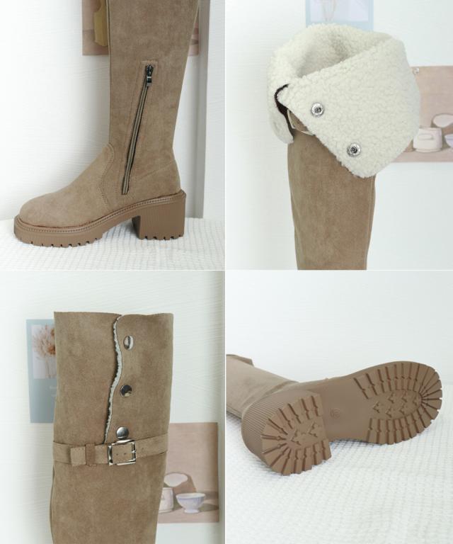 ニーハイブーツ ロングブーツ スエード調 送料無料 即日発送-8