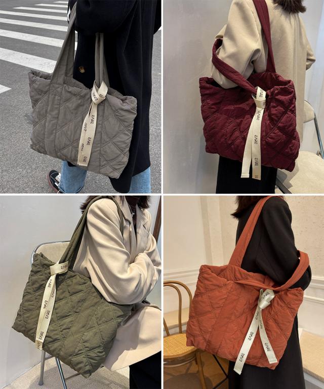 キルティングバッグ トートバッグ 大容量 送料無料 即日発送-7