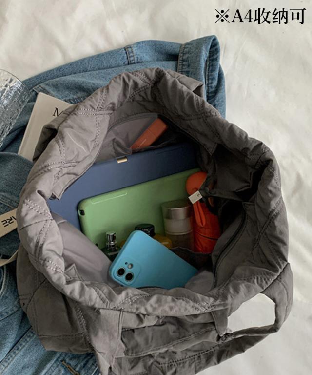 キルティングバッグ トートバッグ 大容量 送料無料 即日発送-8